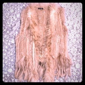Rabbit fur vest